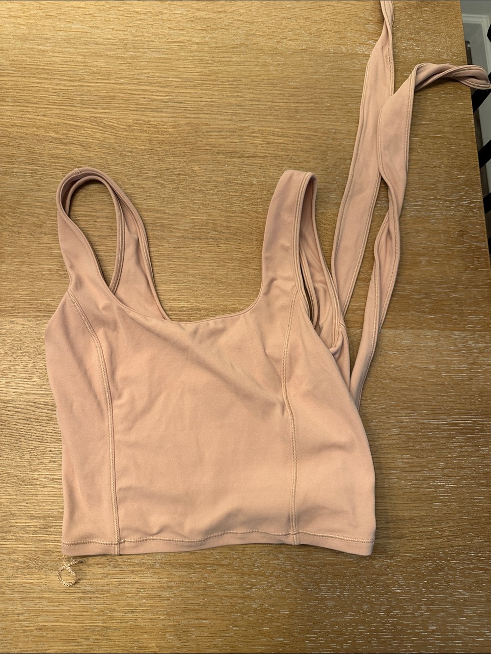 lululemon athletica Scoop-Neck Crop Wrap Tank – Dusty Rose